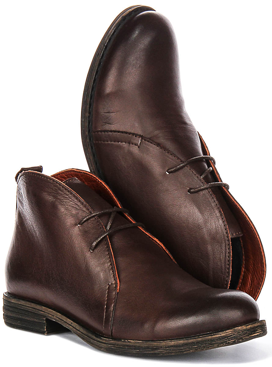 Ember Ankle Boots In Tan Brown