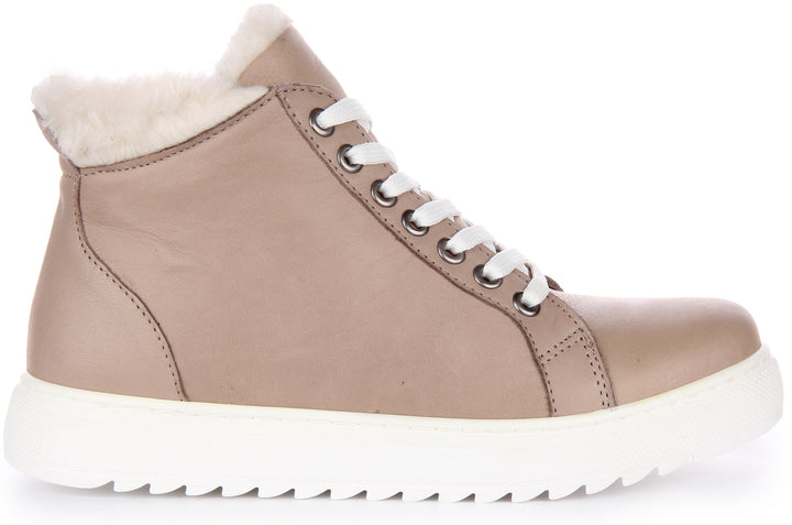 Leona Trainers In Taupe