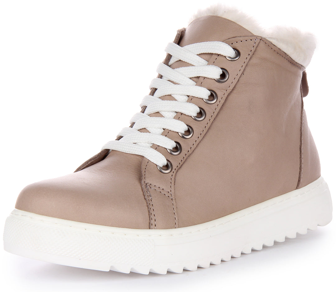 Leona Trainers In Taupe