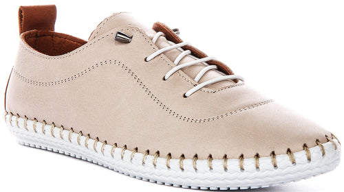 Lexi 2 In Taupe Tan Leather