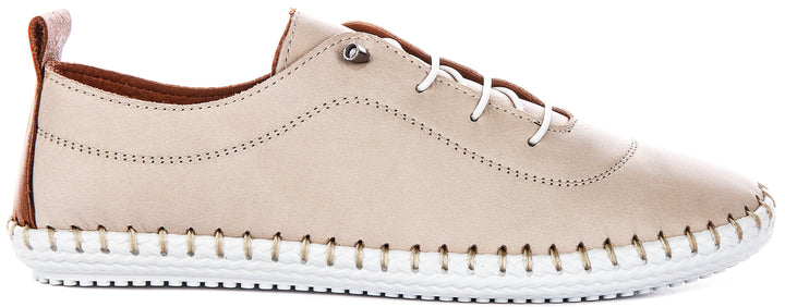 Lexi 2 In Taupe Tan Leather