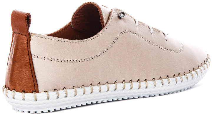 Lexi 2 In Taupe Tan Leather