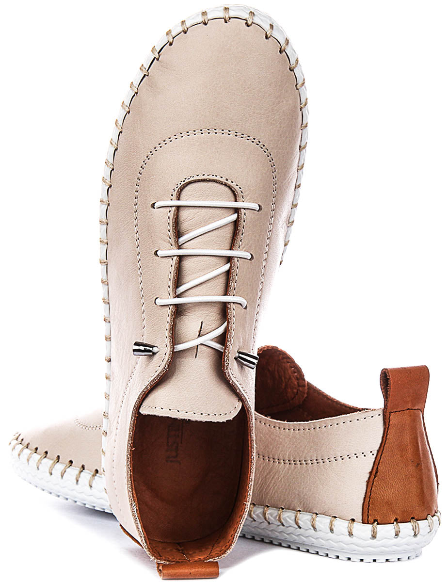 Lexi 2 In Taupe Tan Leather