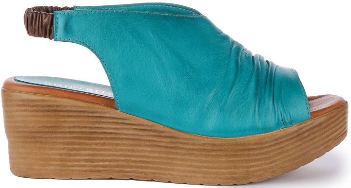 Dilla Sandals In Turquoise