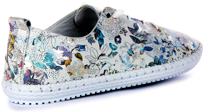 Lexi Floral Comfort Shoes In White