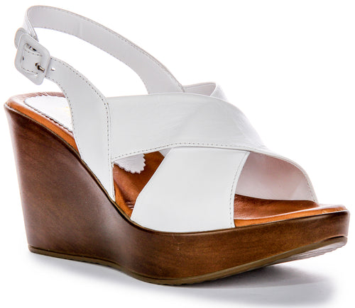 River Wedges In White