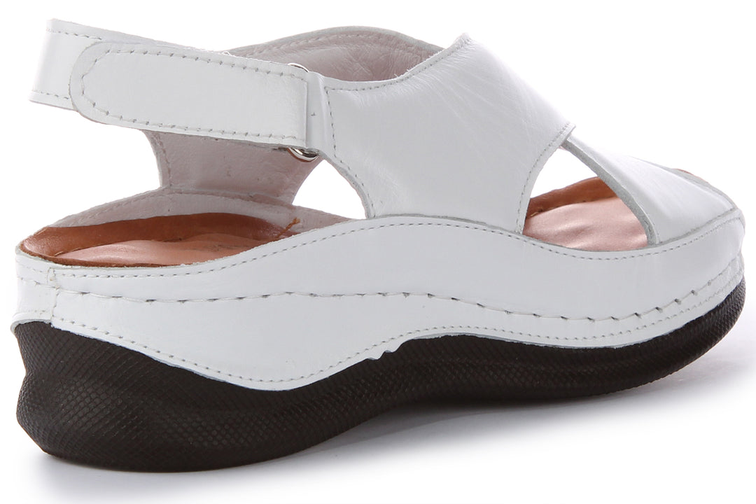 Yuna Soft Footbed Sandals In White