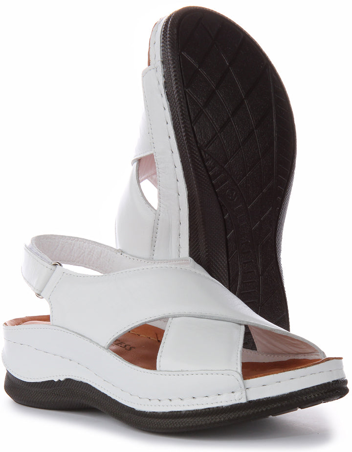 Yuna Soft Footbed Sandals In White
