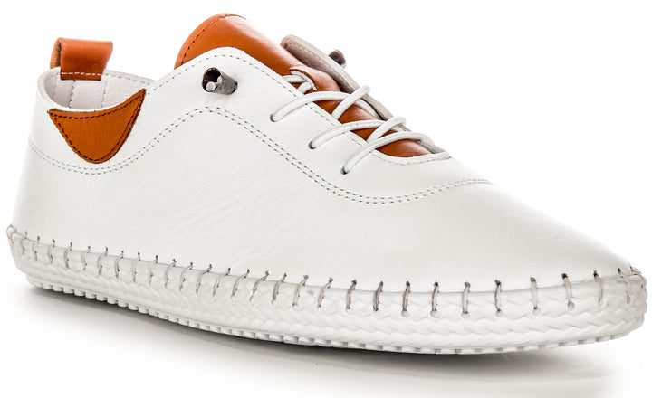 Lexi 3 Comfort Plimsole In White