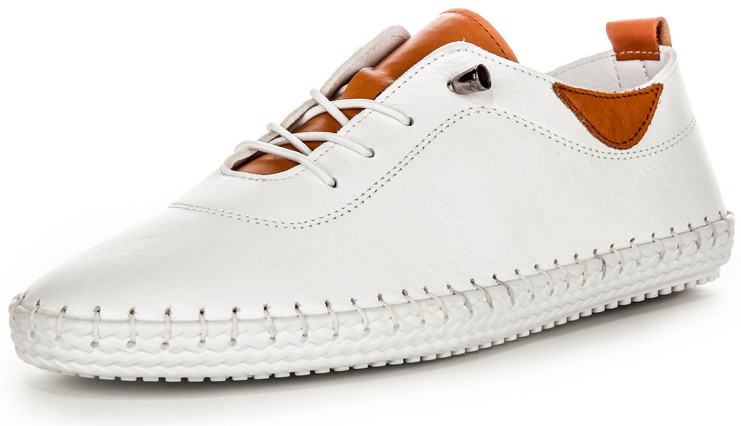 Lexi 3 Comfort Plimsole In White