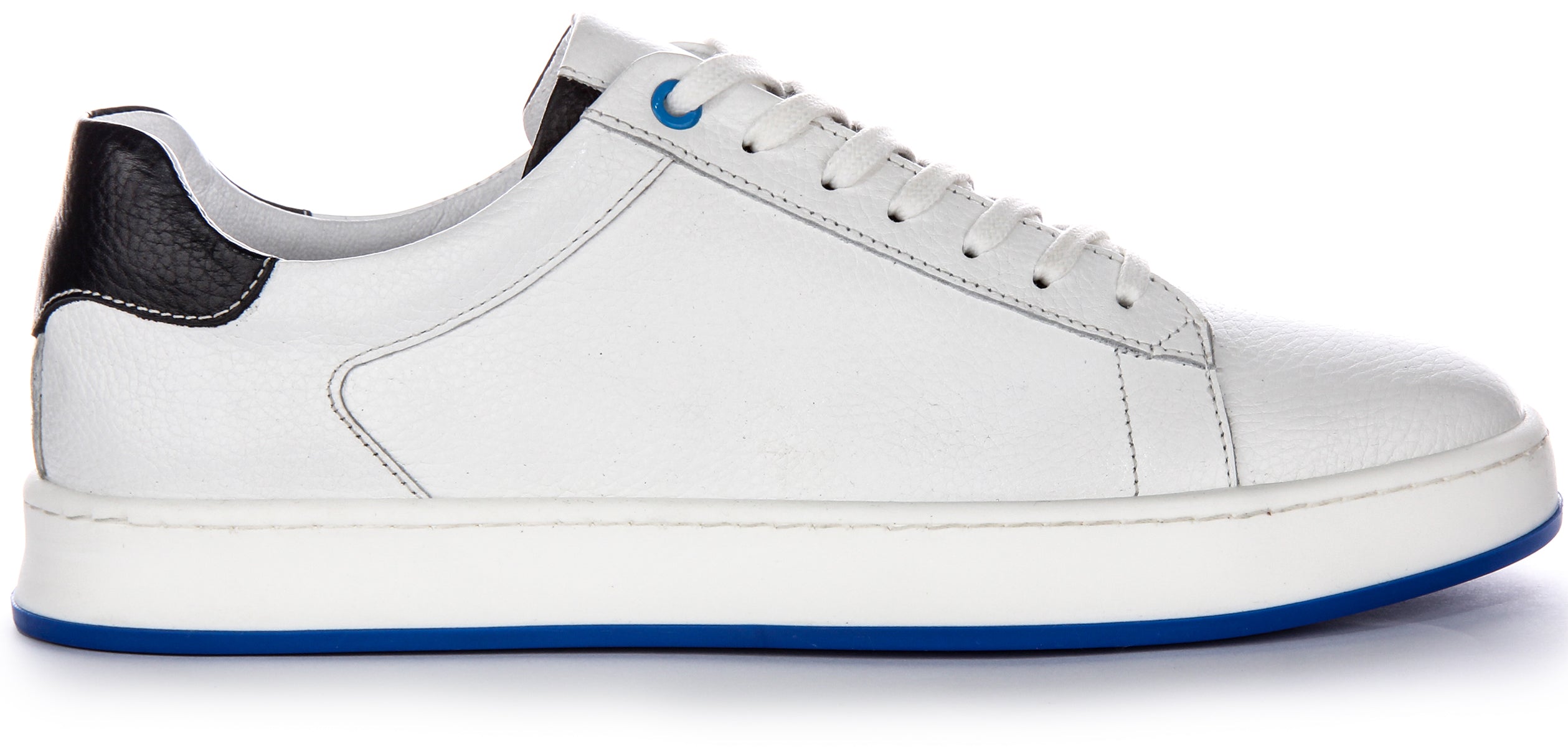 Smart white leather trainers on sale