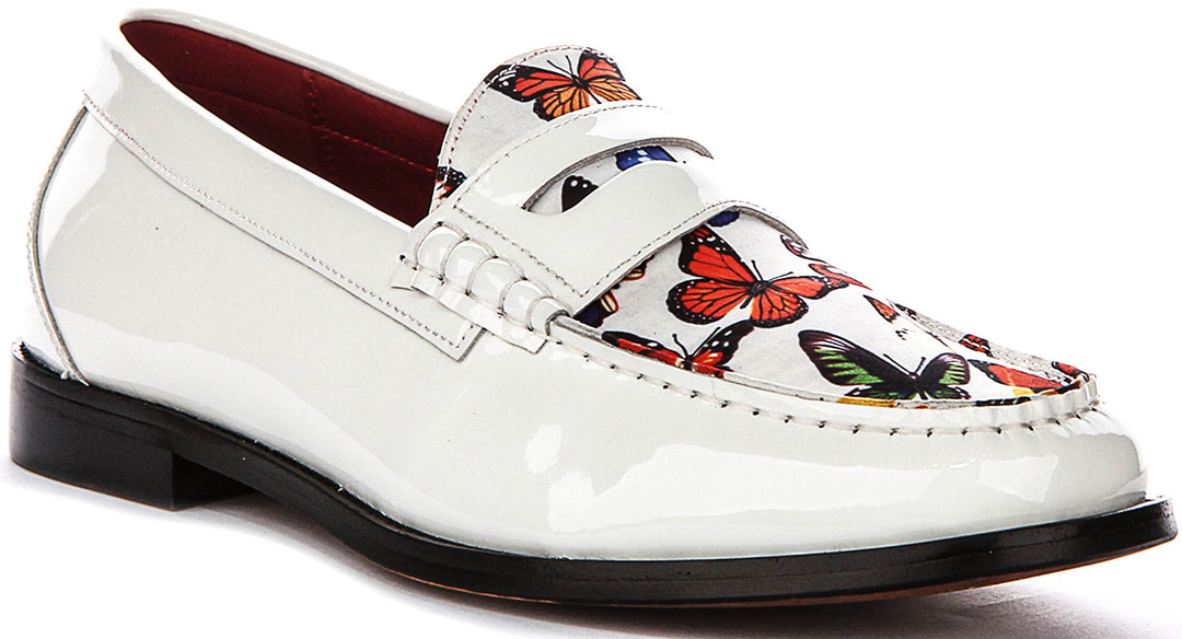 Gabriel Butterfly Loafer In White