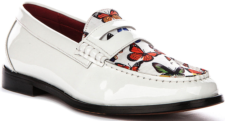 Gabriel Butterfly Loafer In White