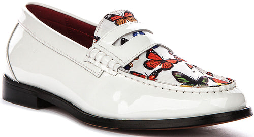 Gabriel Butterfly Loafer In White