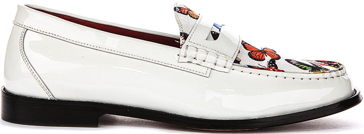 Gabriel Butterfly Loafer In White