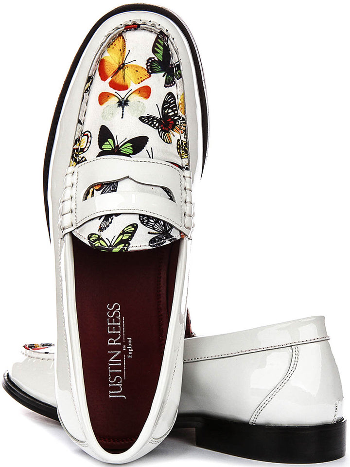 Gabriel Butterfly Loafer In White