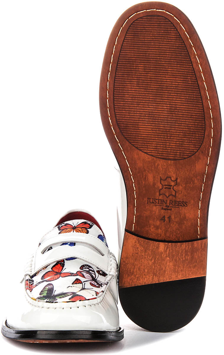 Gabriel Butterfly Loafer In White