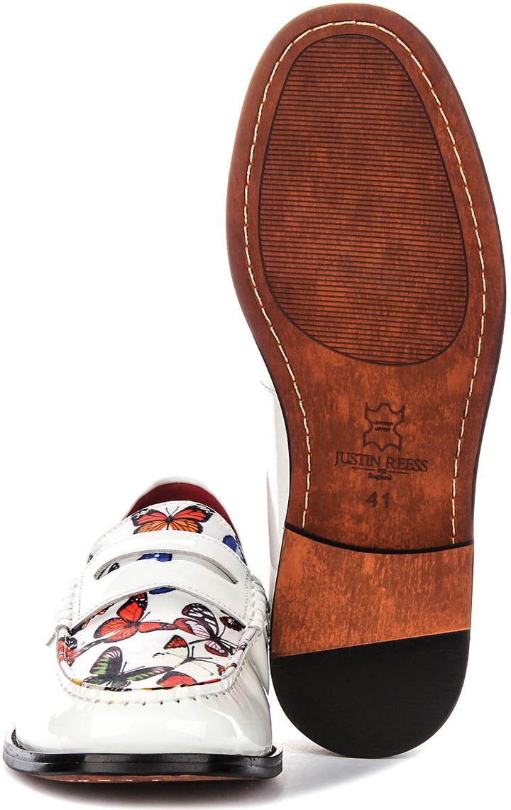 Gabriel Butterfly Loafer In White