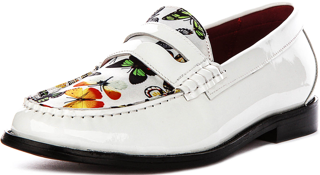 Gabriel Butterfly Loafer In White