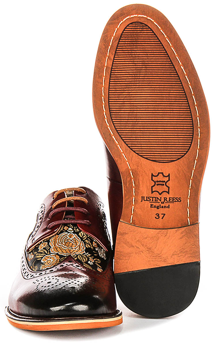 Ross Womens In Wine Brogues