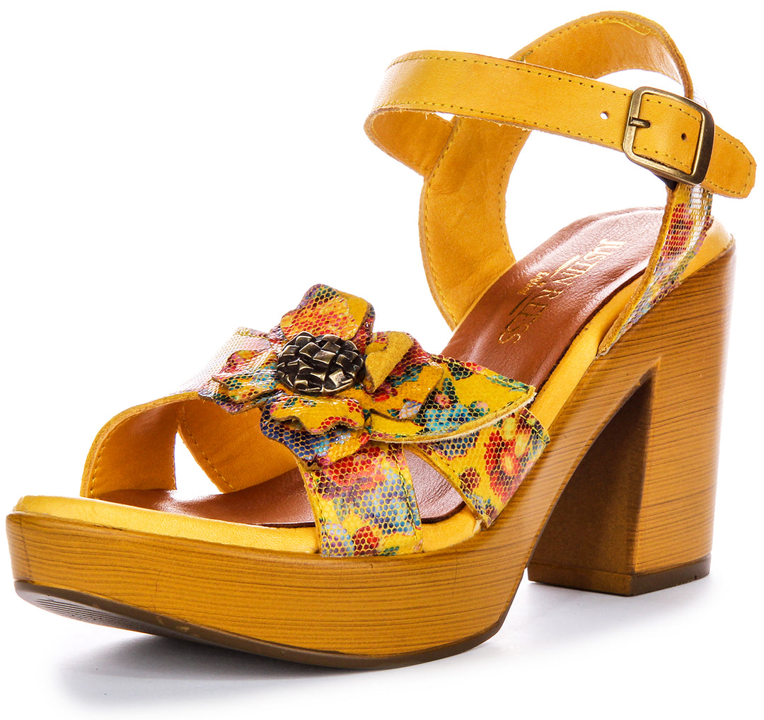 Sunny Heel Shoes In Yellow