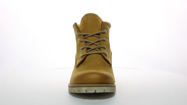 Stella Lace Up Hiking Boot In Mustard