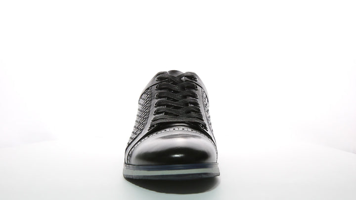 Paddy Embossed Leather Shoe In Black