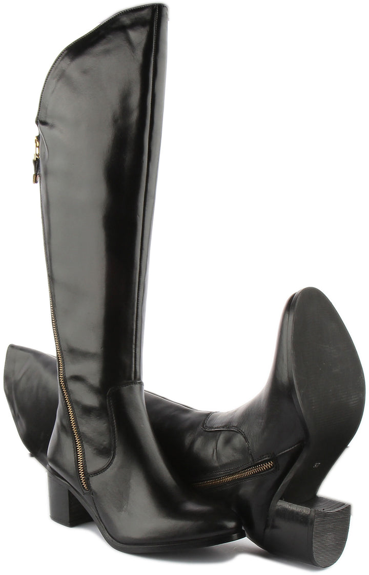 JUSTINREESS ENGLAND Womens Knee High Boot JUSTINREESS ENGLAND Adeline In Black