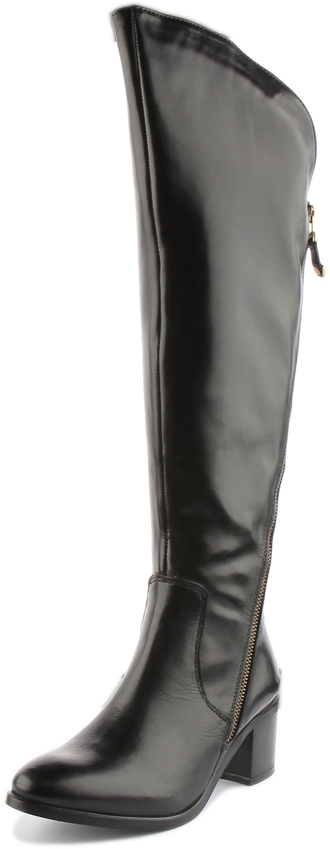 JUSTINREESS ENGLAND Womens Knee High Boot JUSTINREESS ENGLAND Adeline In Black