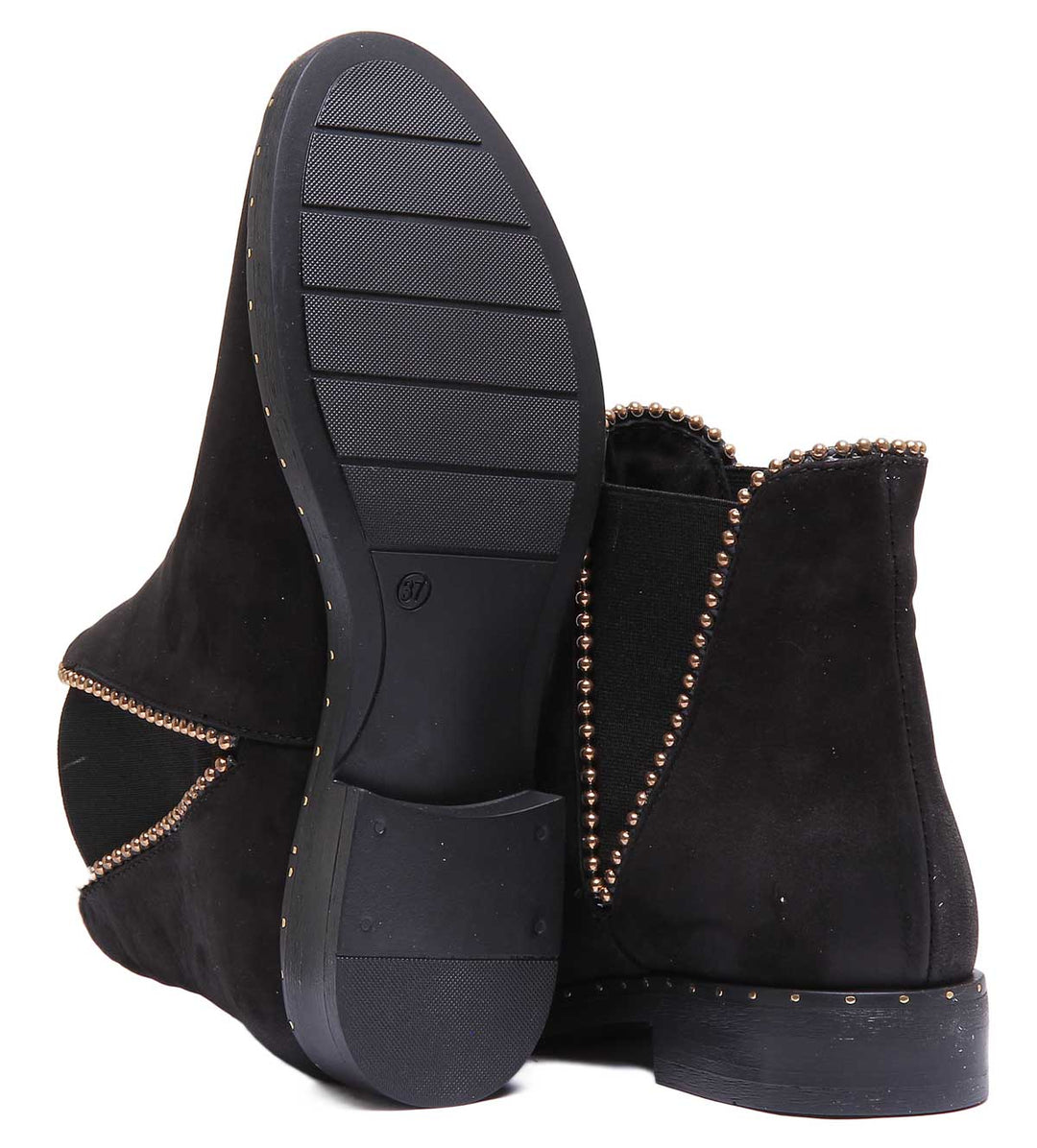 JUSTINREESS ENGLAND Womens Ankle Boots Mea Beaded Chelsea Boot In Black
