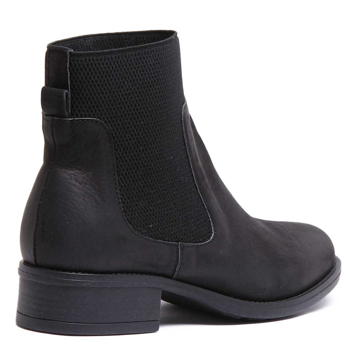 JUSTINREESS ENGLAND Womens Ankle Boots Sabri Slip On Chelsea Boot In Black