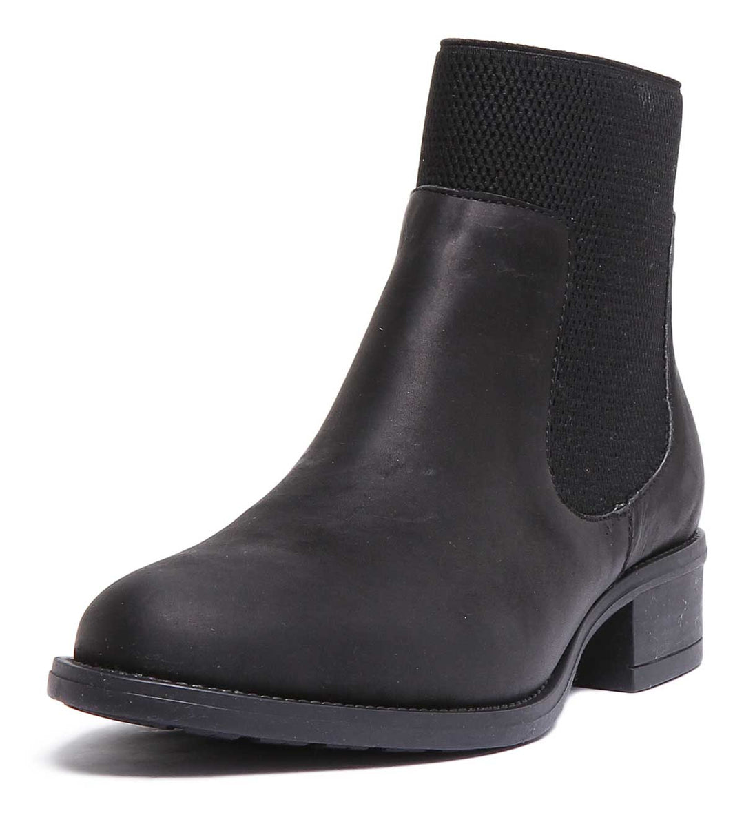 JUSTINREESS ENGLAND Womens Ankle Boots Sabri Slip On Chelsea Boot In Black