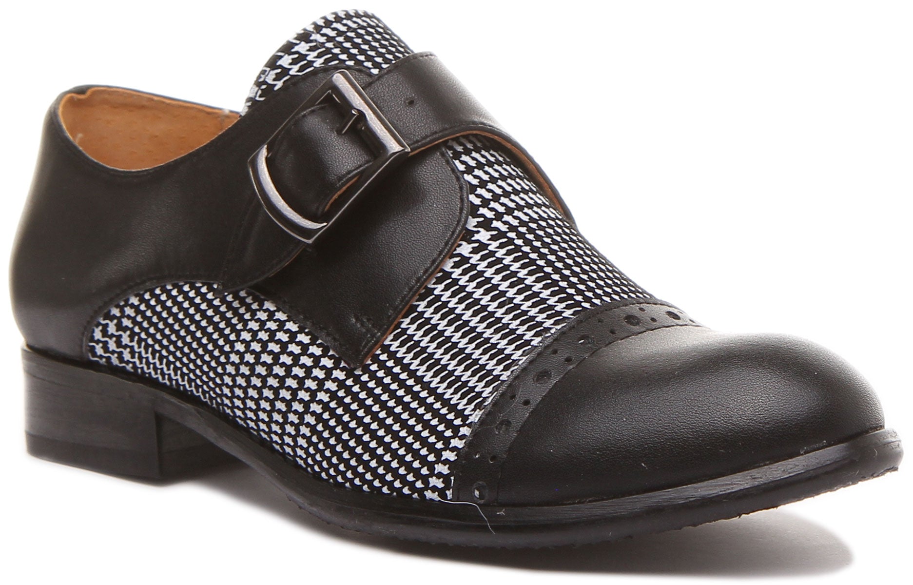 Mens single strap hot sale monk shoes