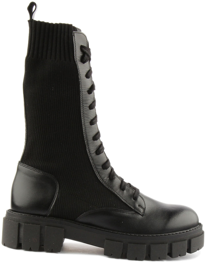 Justinreess England Ankle Boots Astera Lace up Ankle Boots In Black