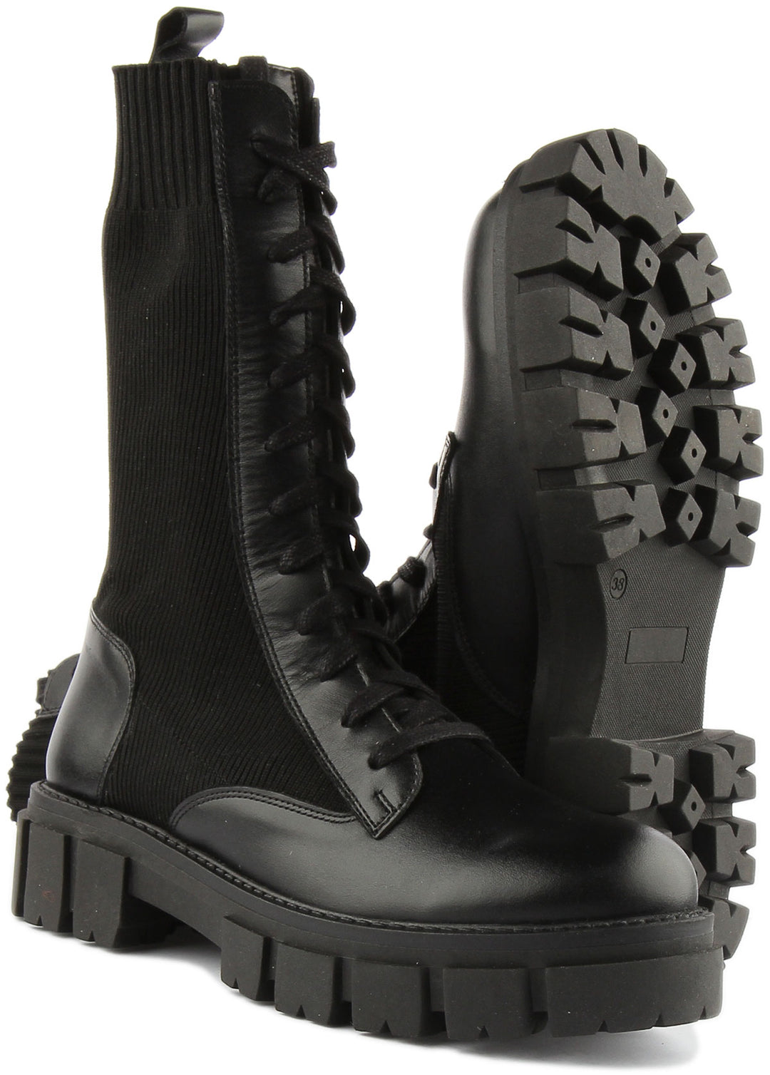 Justinreess England Ankle Boots Astera Lace up Ankle Boots In Black