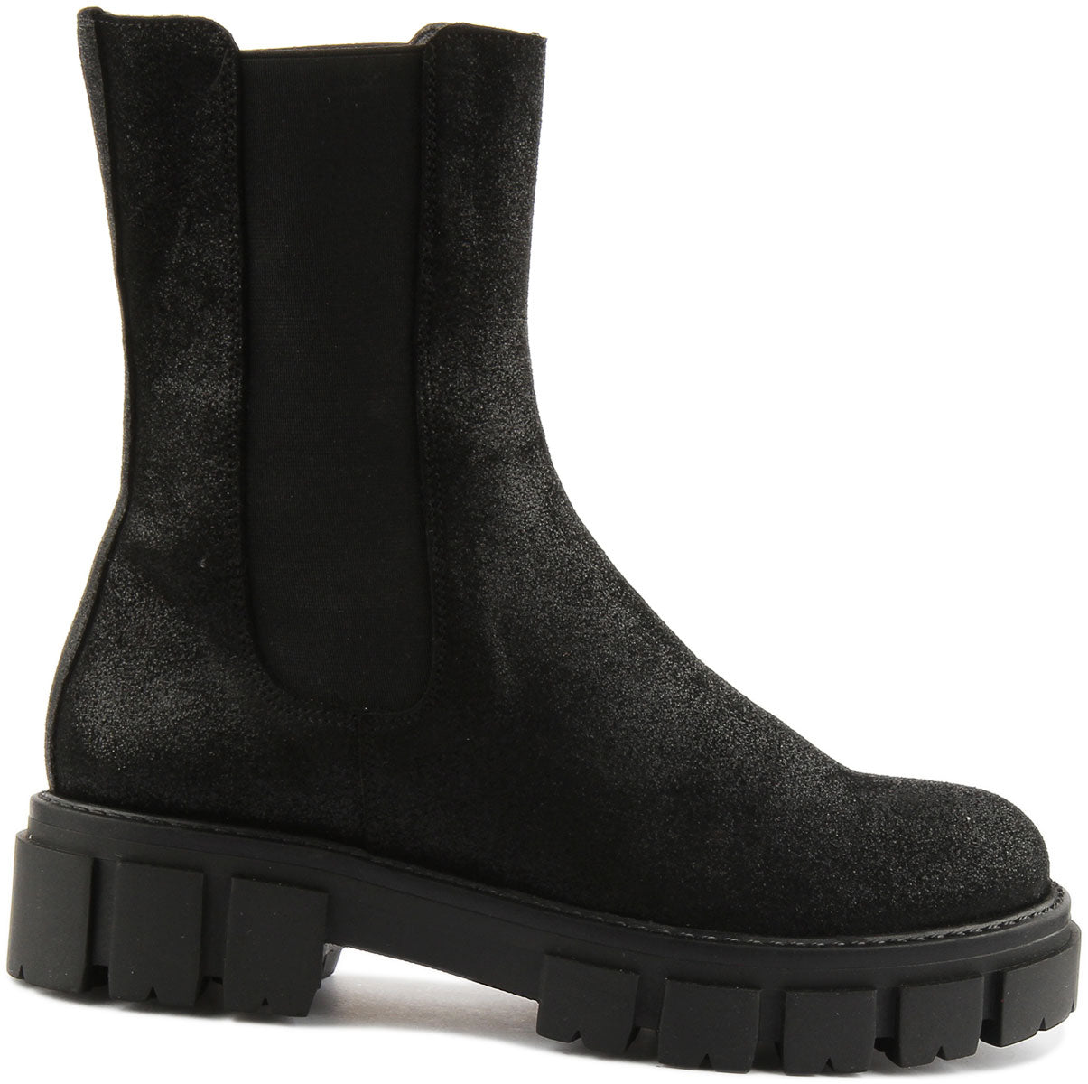 Ladies black suede chelsea 2025 boots