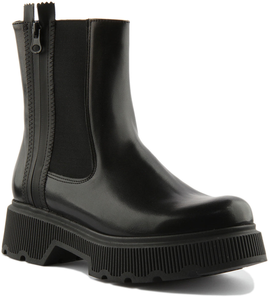 Justinreess England Shoes Mae Chunky Chelsea Boot In Black