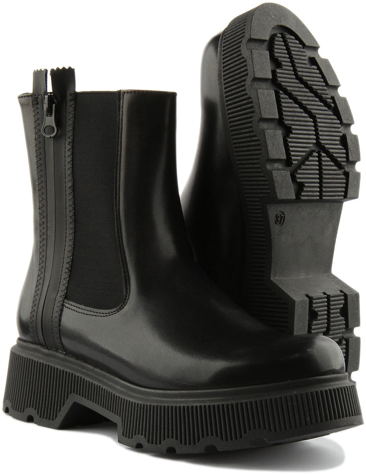 Justinreess England Shoes Mae Chunky Chelsea Boot In Black