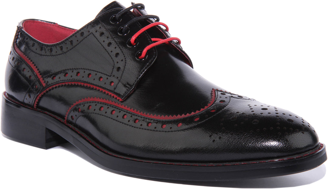 Ted Baker Black Red Brogues Mens Cherry Red Brogues Cherry Red