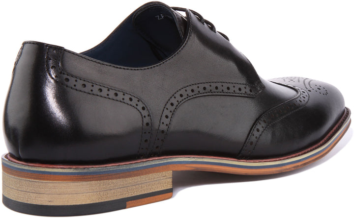 Justinreess England Shoes Zayn Lace up Brogues In Black