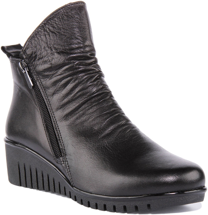 Justinreess England Ankle Boots Isabelle Soft Leather Ankle Boots In Black