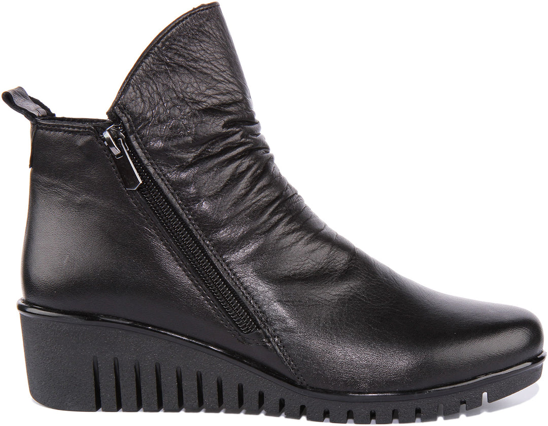 Justinreess England Ankle Boots Isabelle Soft Leather Ankle Boots In Black