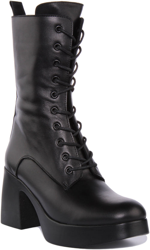 Frida Knee High Boot In Black