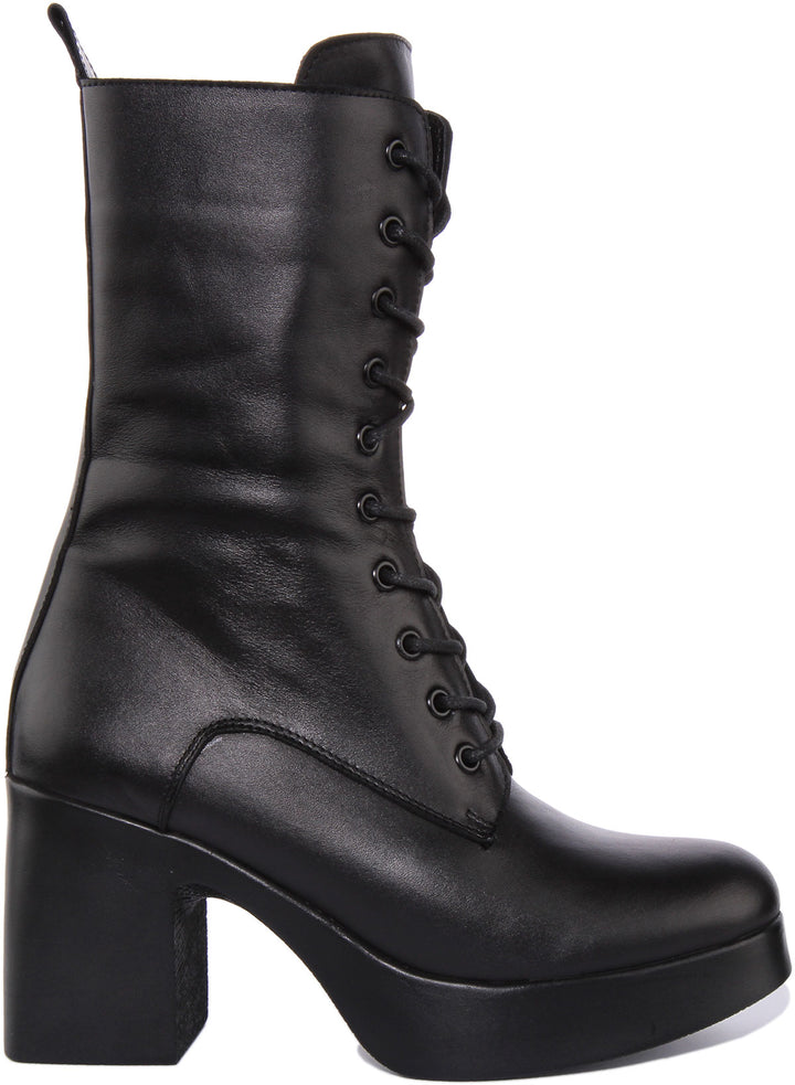 Justinreess England Knee High Boot Frida Knee High Boot In Black