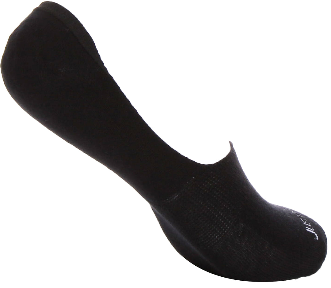 2 Pairs Invisible Socks In Black