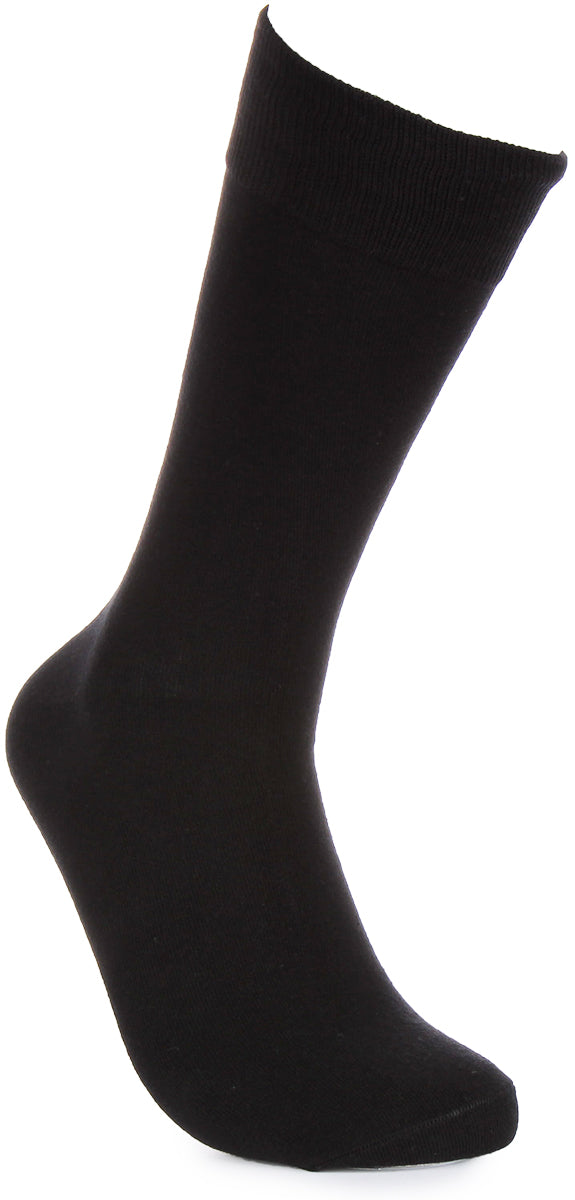 2 Pair Dress Sock In Black Print
