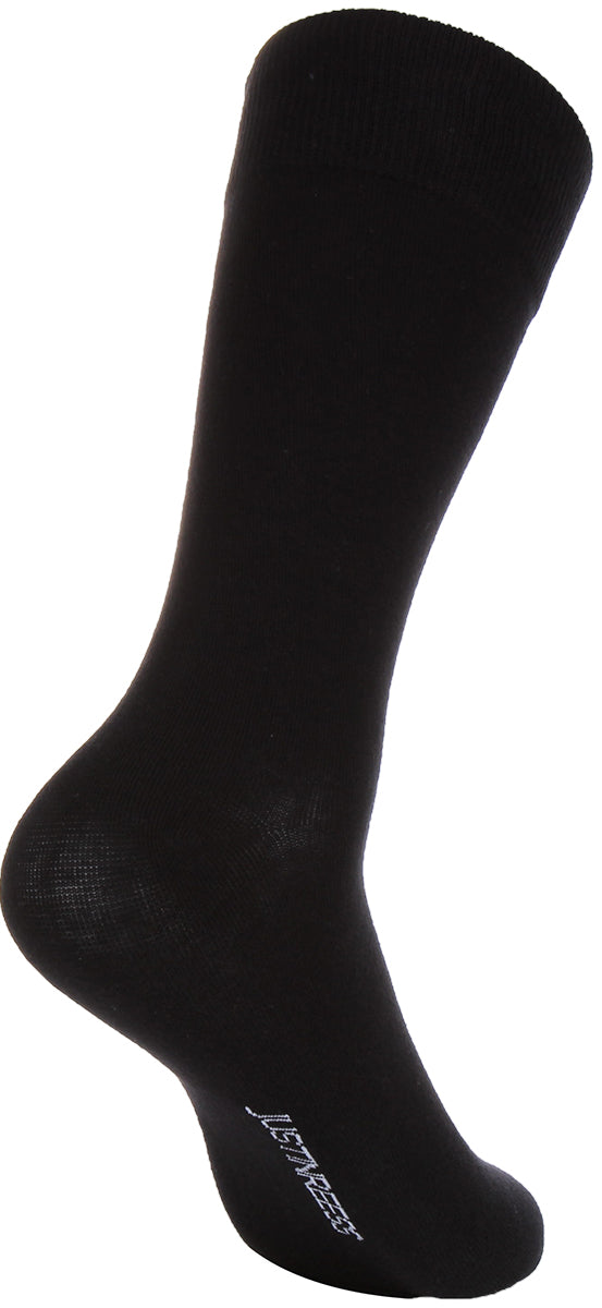 2 Pair Dress Sock In Black Print