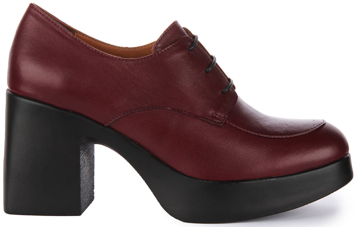 Rylan Lace up Oxford In Bordo