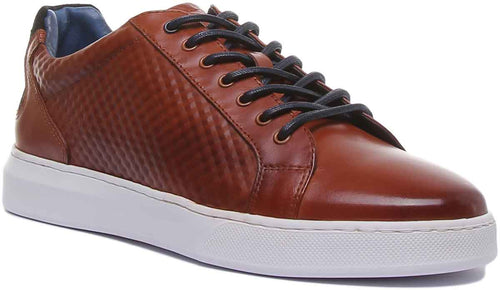 Prince Lace Up Leather Shoe In Brown