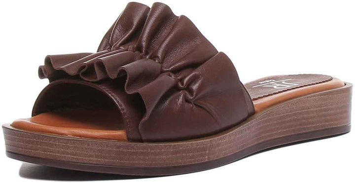 JUSTINREESS ENGLAND Womens Sandals Myra Slip On Soft Sandal In Brown